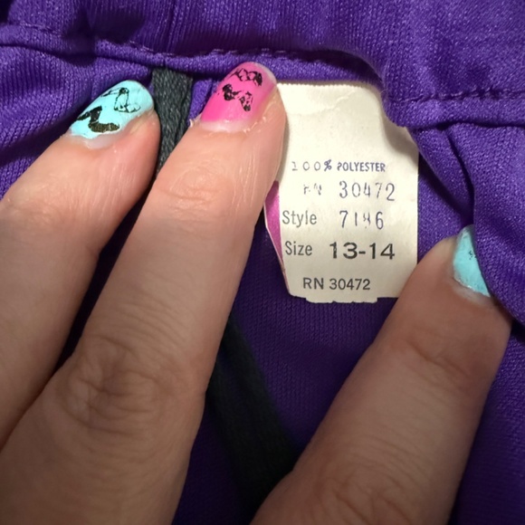 Vintage 60's Lou Ette Purple Keyhole Open Front Maxi with Micro Shorts Size M - Picture 15 of 15